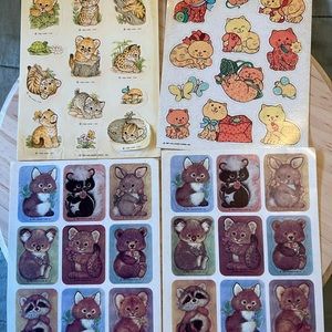 16 Pages of Vintage Stickers 80s